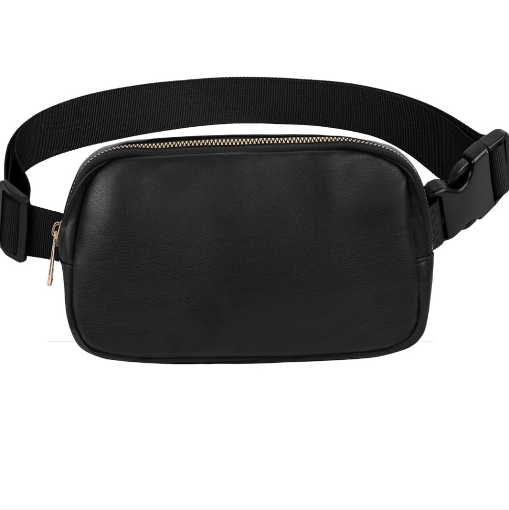 Black Belt‎ Bag with Adjustable Strap